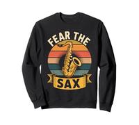 Fear The Sax Funny Saxophone Music Lover Sweatshirt
