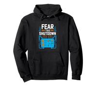Fear The Shutdown Funny Programmer Sysadmin Tech Pullover Hoodie