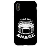 Fear The Snare - Cool Drummer Snare Drum Design Case for iPhone X/XS