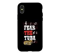 Fear The Tuba Music Notes Graphic Case for iPhone X/XS
