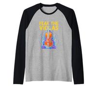 Fear The Violas Funny Viola Player Orchestra Raglan Baseball Tee