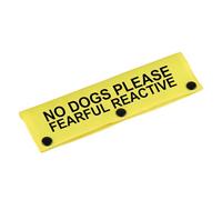 Fearful Reactive Dog Leash Wrap - Alert Tag Pet Birthday Gift (Reactive-YE Sleeve)