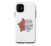 Fearfully And Wonderfully Made Boho Flower Rose Psalm 139 Case for iPhone 11
