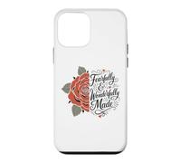 Fearfully And Wonderfully Made Boho Flower Rose Psalm 139 Case for iPhone 12 mini