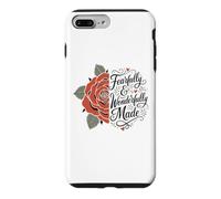 Fearfully And Wonderfully Made Boho Flower Rose Psalm 139 Case for iPhone 7 Plus/8 Plus
