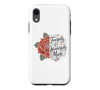 Fearfully And Wonderfully Made Boho Flower Rose Psalm 139 Case for iPhone XR