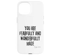 Fearfully and Wonderfully Made Psalm 139:14 Bible Worth Case for iPhone 15