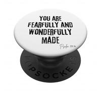 Fearfully and Wonderfully Made Psalm 139:14 Bible Worth PopSockets Adhesive PopGrip