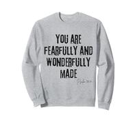 Fearfully and Wonderfully Made Psalm 139:14 Bible Worth Sweatshirt