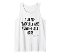 Fearfully and Wonderfully Made Psalm 139:14 Bible Worth Tank Top