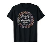 Fearfully and Wonderfully Made Psalm 139 14 Christian Cute Value Graphic T-Shirt