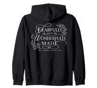Fearfully And Wonderfully Made Psalm 139 14 Christian Zip Hoodie