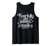 Fearfully and Wonderfully Made Psalm 139:14 Design Tank Top