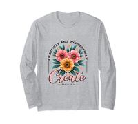 Fearfully Wonderfully Create Psalm 13:14 Christian Floral Long Sleeve T-Shirt
