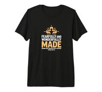 Fearfully Wonderfully Made Psalm 139:14 Faith Premium T-Shirt