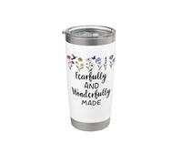 Fearfully & Wonderfully Made Sign Bible Verse Psalm 139:14 Stainless Steel Insulated Tumbler