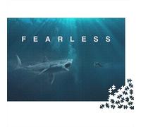 Fearless 1000-Piece Puzzle for Adults, 38x26cm/1000pcs; for A Quiet Evening Project at Home; White Card Pieces for A Neat Table