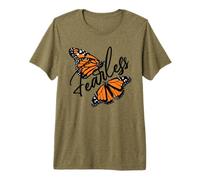 Fearless Beautiful Butterfly Creative Collection Premium T-Shirt