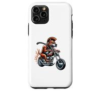 Fearless Bulldog On Motorcycle With Flames Case for iPhone 11 Pro