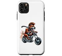 Fearless Bulldog On Motorcycle With Flames Case for iPhone 11 Pro Max