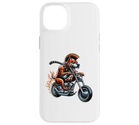 Fearless Bulldog On Motorcycle With Flames Case for iPhone 14 Plus