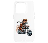 Fearless Bulldog On Motorcycle With Flames Case for iPhone 15 Pro