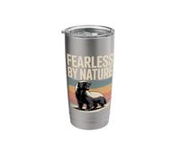 Fearless by Nature Honey Badger Vintage Stainless Steel Insulated Tumbler