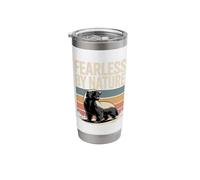Fearless by Nature Honey Badger Vintage Stainless Steel Insulated Tumbler