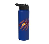 Fearless Demon Eyes Claw Scratches Halloween Stainless Steel Insulated Water Bottle