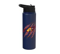 Fearless Demon Eyes Claw Scratches Halloween Stainless Steel Insulated Water Bottle