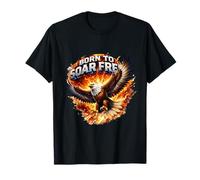 Fearless Eagle Firestorm Artwork T-Shirt