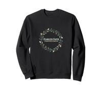 Fearless Faith Botanical Wreath Standing Storms Sweatshirt
