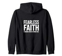 Fearless Faith Standing When Storms Rise Bold Zip Hoodie