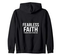 Fearless Faith Standing When Storms Rise Christian Zip Hoodie