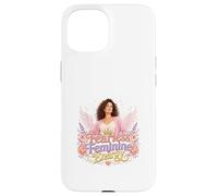 Fearless Feminine Energy Angel Wings Crown Art Case for iPhone 15