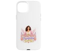 Fearless Feminine Energy Angel Wings Crown Art Case for iPhone 15 Plus