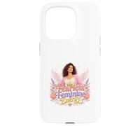 Fearless Feminine Energy Angel Wings Crown Art Case for iPhone 15 Pro