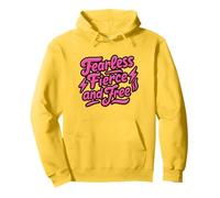Fearless Fierce And Free Strong Women Motivation Pullover Hoodie