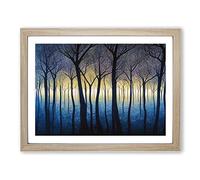 Fearless Forest Framed Print | A2 Oak Framed Wall Art | Ready to Hang | Modern Landscape Picture | Living Room Bedroom Lounge Office
