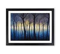 Fearless Forest H1022 Framed Print for Living Room Bedroom Home Office Décor, Wall Art Picture Ready to Hang, Black A4 Frame (34 x 25 cm)