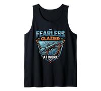Fearless Glazier At Work Glass Installer Trade Tank Top