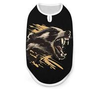 Fearless Honey-Badger Dog And Cat Clothes Pet Summer Sleeveless T Shirt Basic Vest L