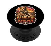 Fearless in the Arena Bull Rider Rodeo PopSockets Adhesive PopGrip