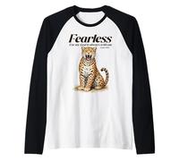 Fearless Isaiah 41:10 Christian Leopard Faith Scripture Art Raglan Baseball Tee