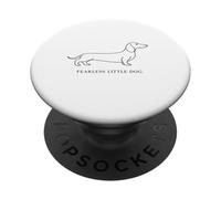 Fearless Little Dog Dachshund Long Dog Wiener Dog PopSockets Adhesive PopGrip