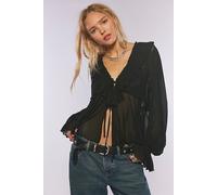 Fearless Long Sleeve Top at Free People in Black, Size: Small - female