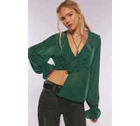 Fearless Long Sleeve Top at Free People in Uncut Emerald, Size: XS - female