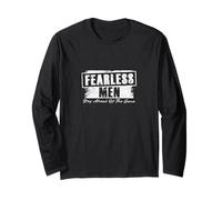 Fearless Men Stay Ahead of The Game Bold Motivational Long Sleeve T-Shirt