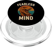 Fearless Mind Dinosaur Retro Bold Motivational Design PopSockets PopGrip for MagSafe