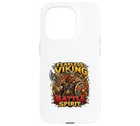 Fearless Norse Warrior Battle Spirit Illustration Case for iPhone 15 Pro